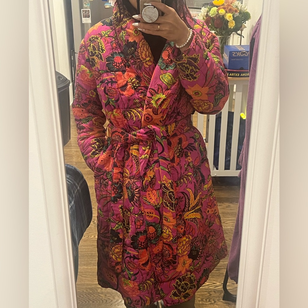 By Anthropologie Amber Floral Robe